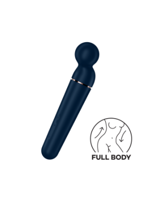 Vibromasseur wand bleu USB 60 vibrations Planet Wand-er Satisfyer - CC597845